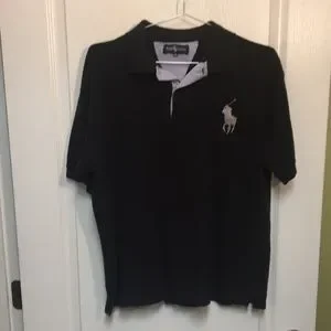 Black and white big pony polo cheap